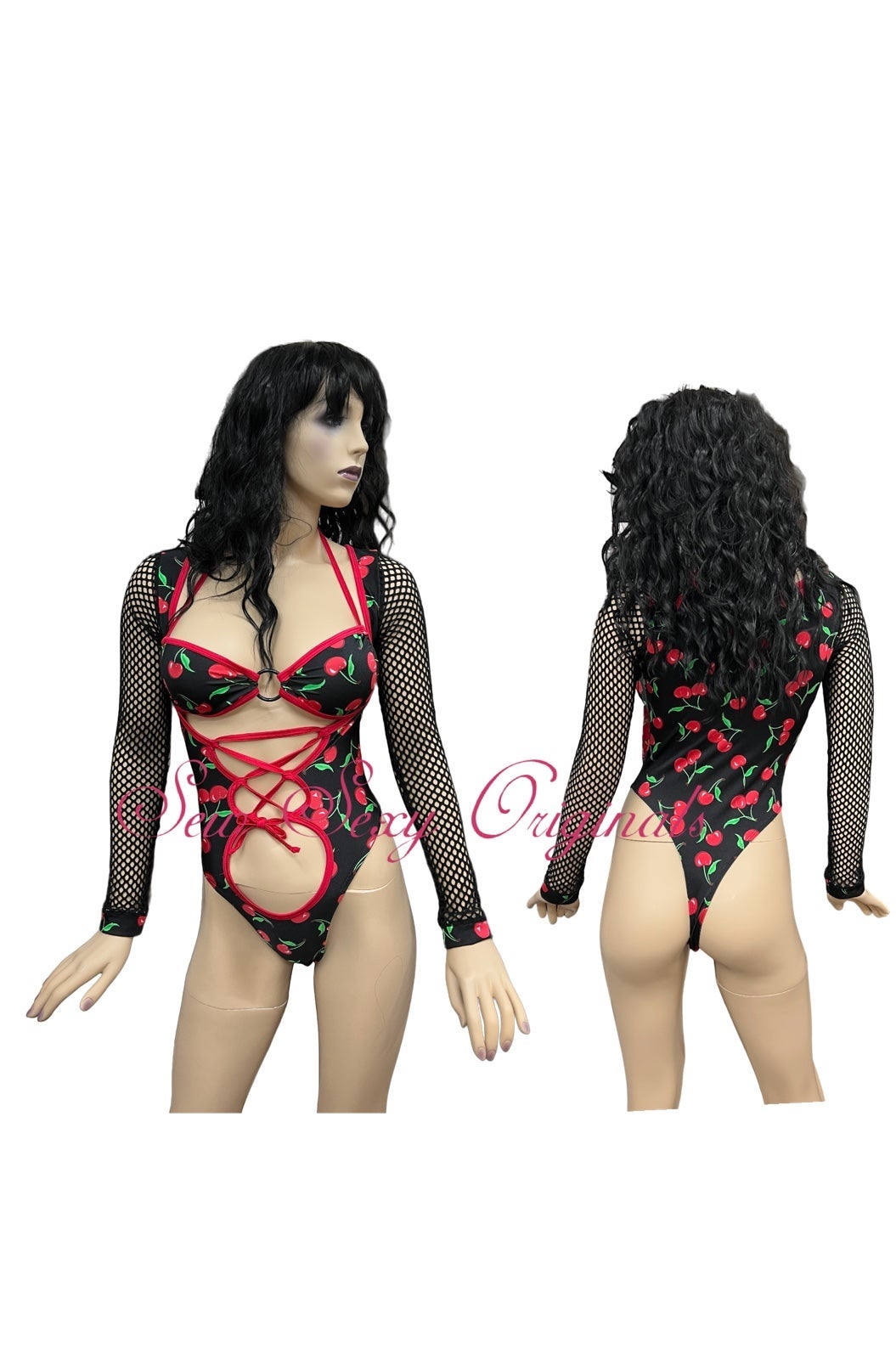 Exotic Dancewear Stripper wear Bodysuit Set Rave u pick size
