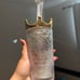 Starbucks Gold Crown Glass Mermaid Tumbler