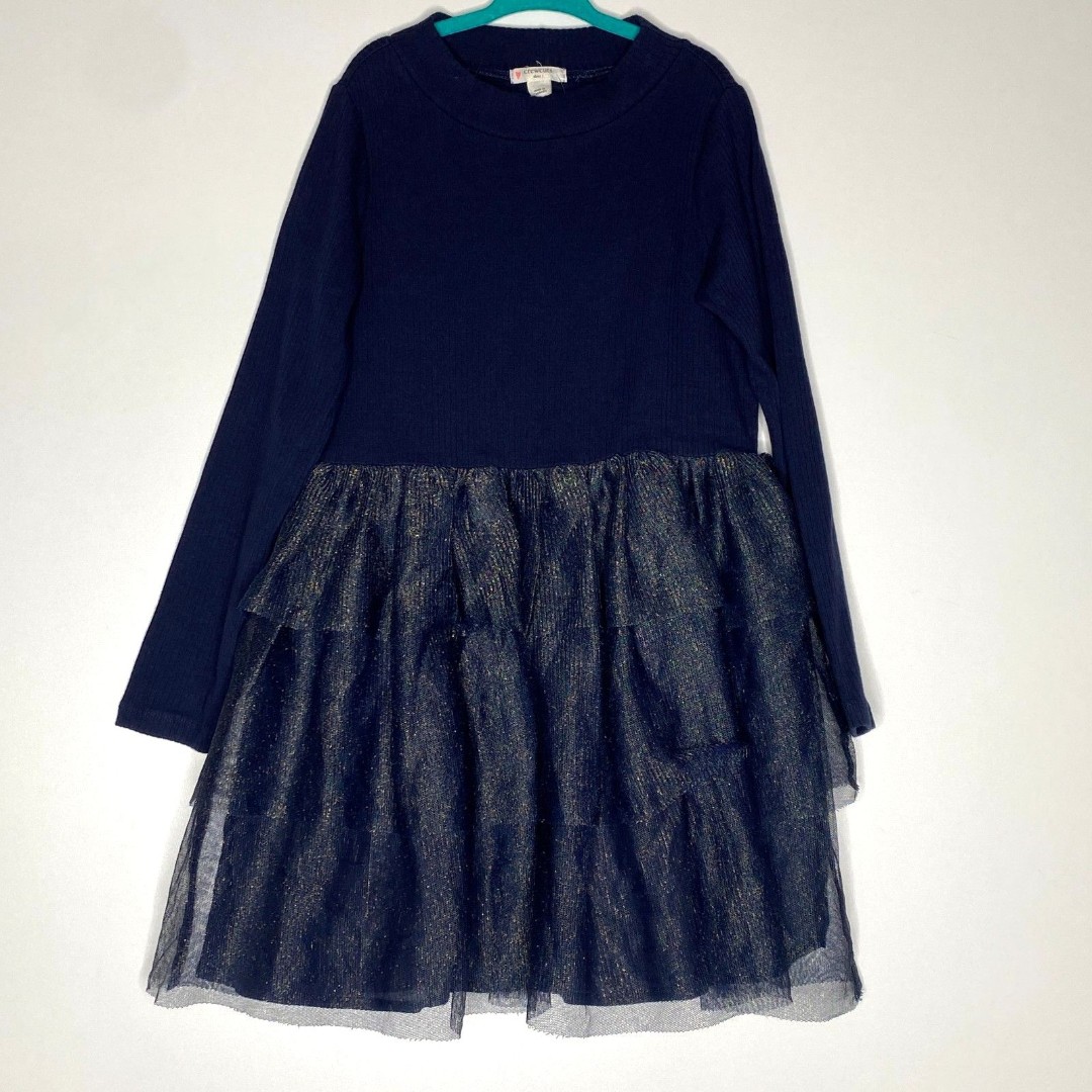 New CrewCuts J. Crew Mixy Tulle Skirt Holiday Dress Girl's Size 7