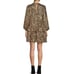 Antonio Melani Angel Sequin Mini Dress Ruffle Gold Long Sleeve Party US 4 NWT