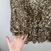 Antonio Melani Angel Sequin Mini Dress Ruffle Gold Long Sleeve Party US 4 NWT