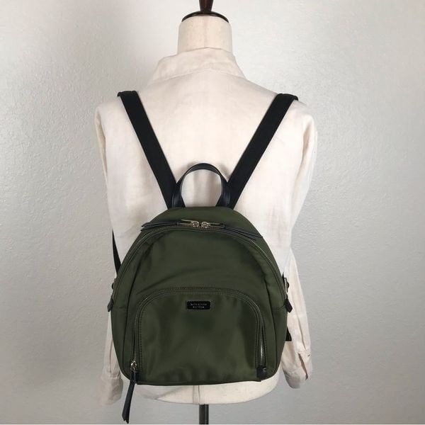 Kate Spade New York Dawn sapling green nylon medium size backpack