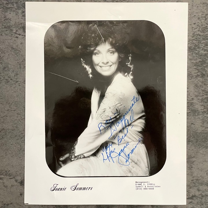 Joanie Sommers Autographed Photograph Star Singer Actress Jazz Voice Of The 60’s