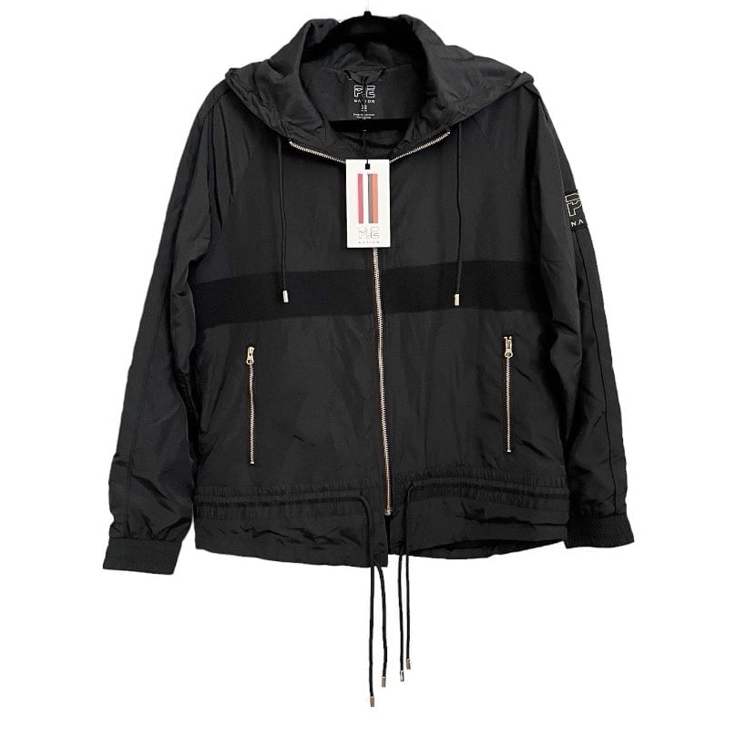 ジャケット・アウター Bibiy. MELINDA CAPE BLACK(FREE SIZE) NWT P.E. NATION Black Training Day Man Down Lightweight