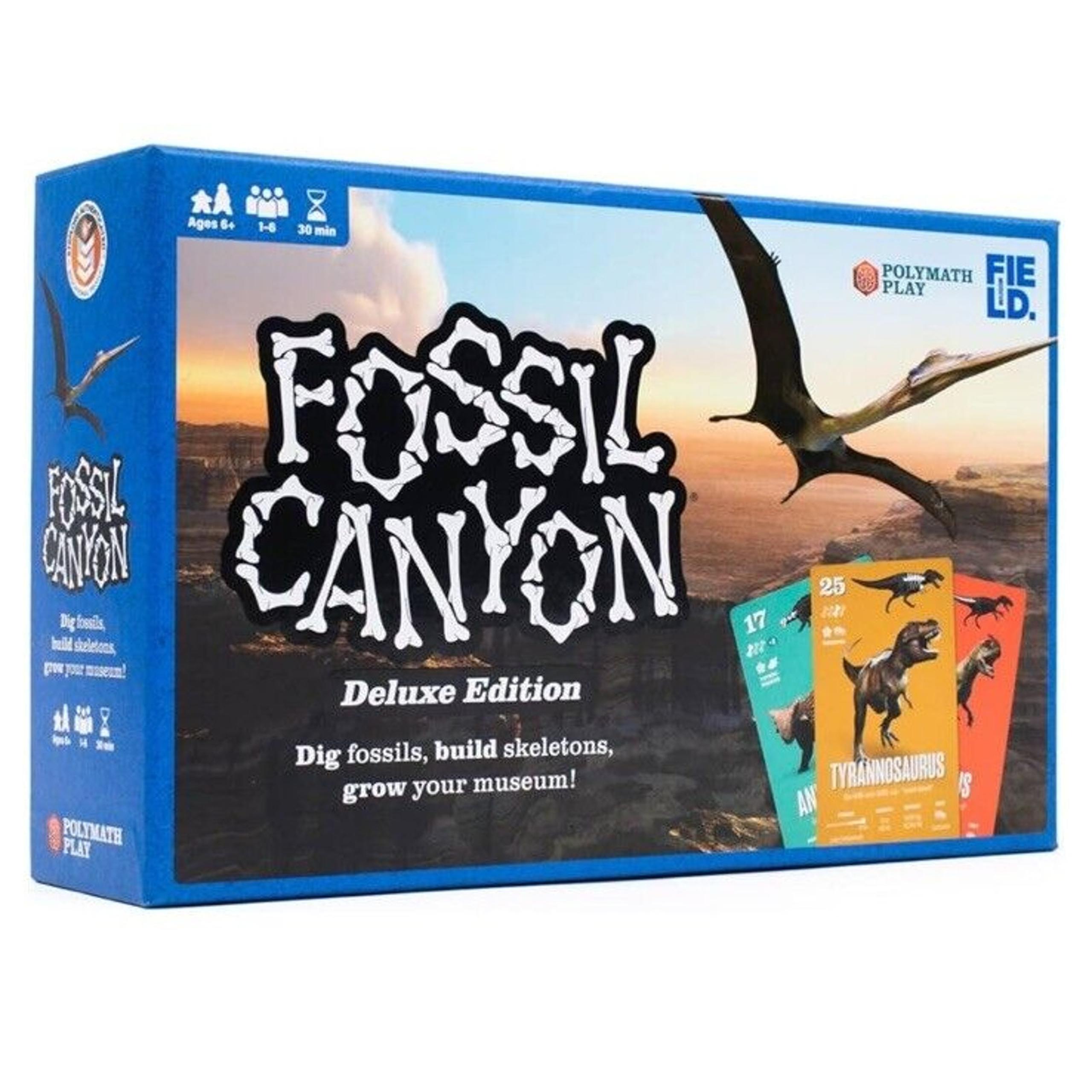 Fossil Canyon Deluxe Edition NEW SEALED Dinosaur Paleontology Family Board Game - Adventure Playsets