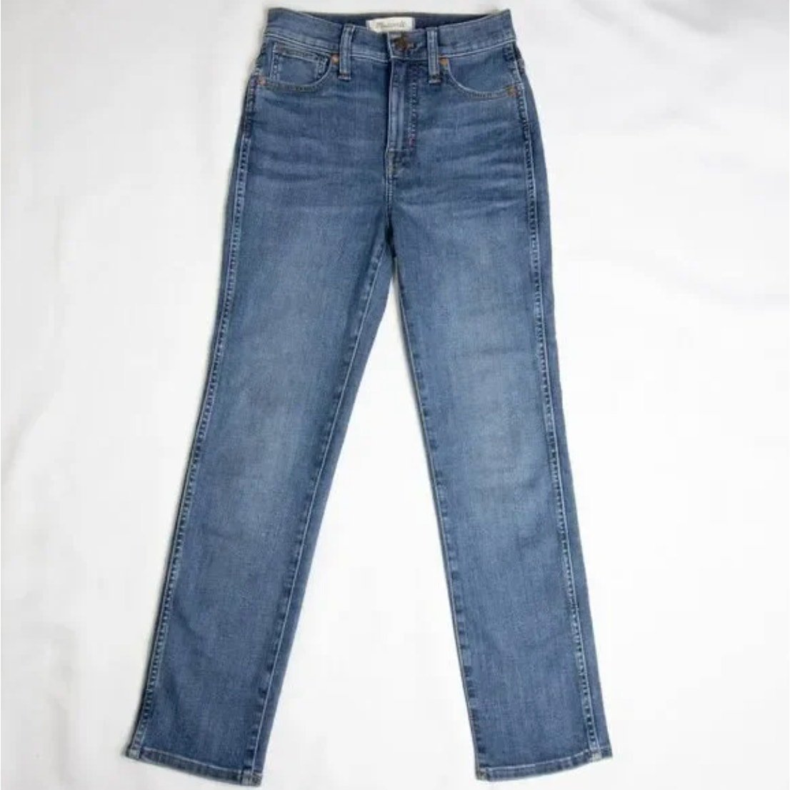 NWOT Madewell stovepipe jeans antoine wash, high-rise, 23