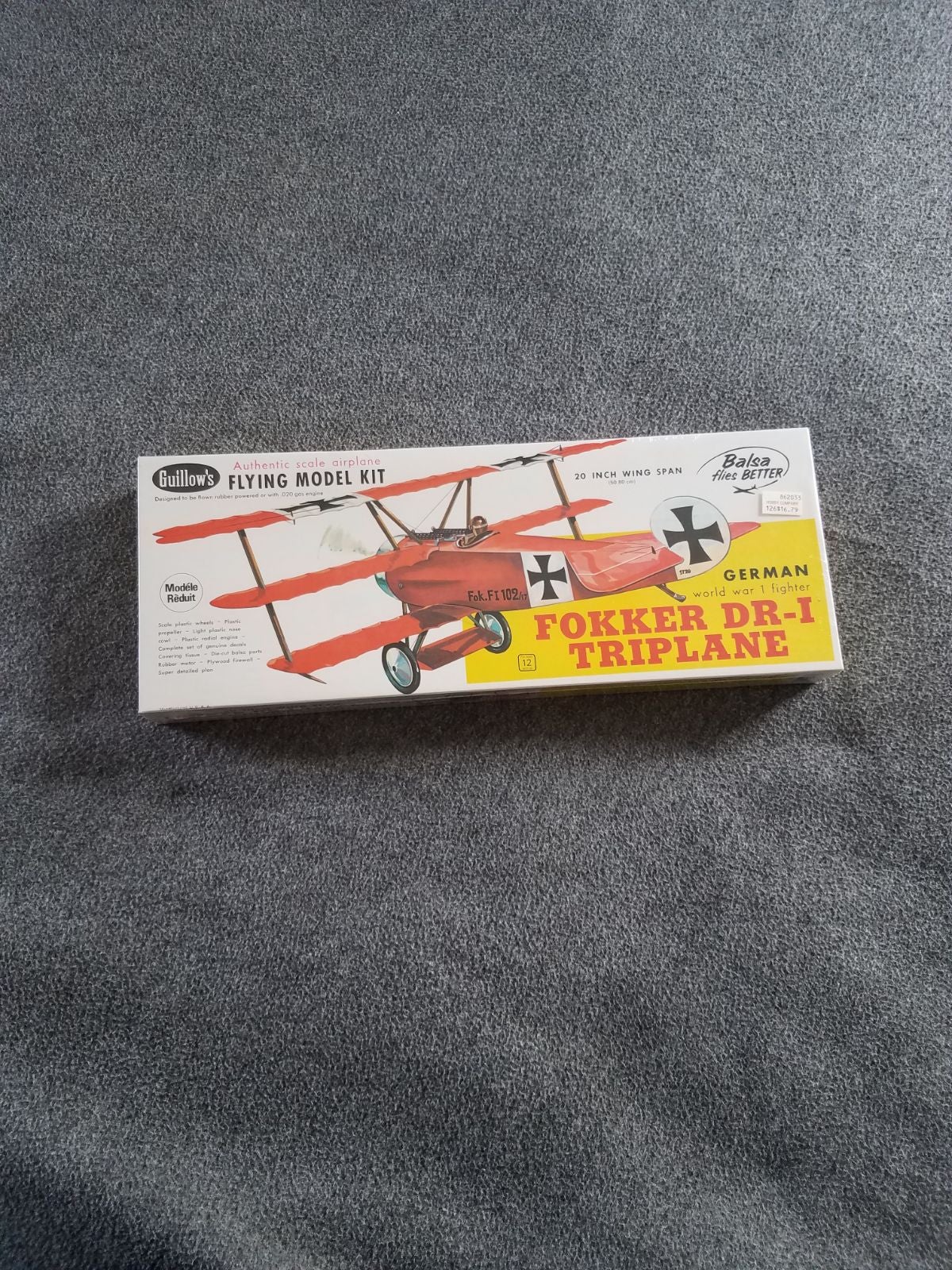 GUILLOW'S FOKKER DR-I TRIPLANE