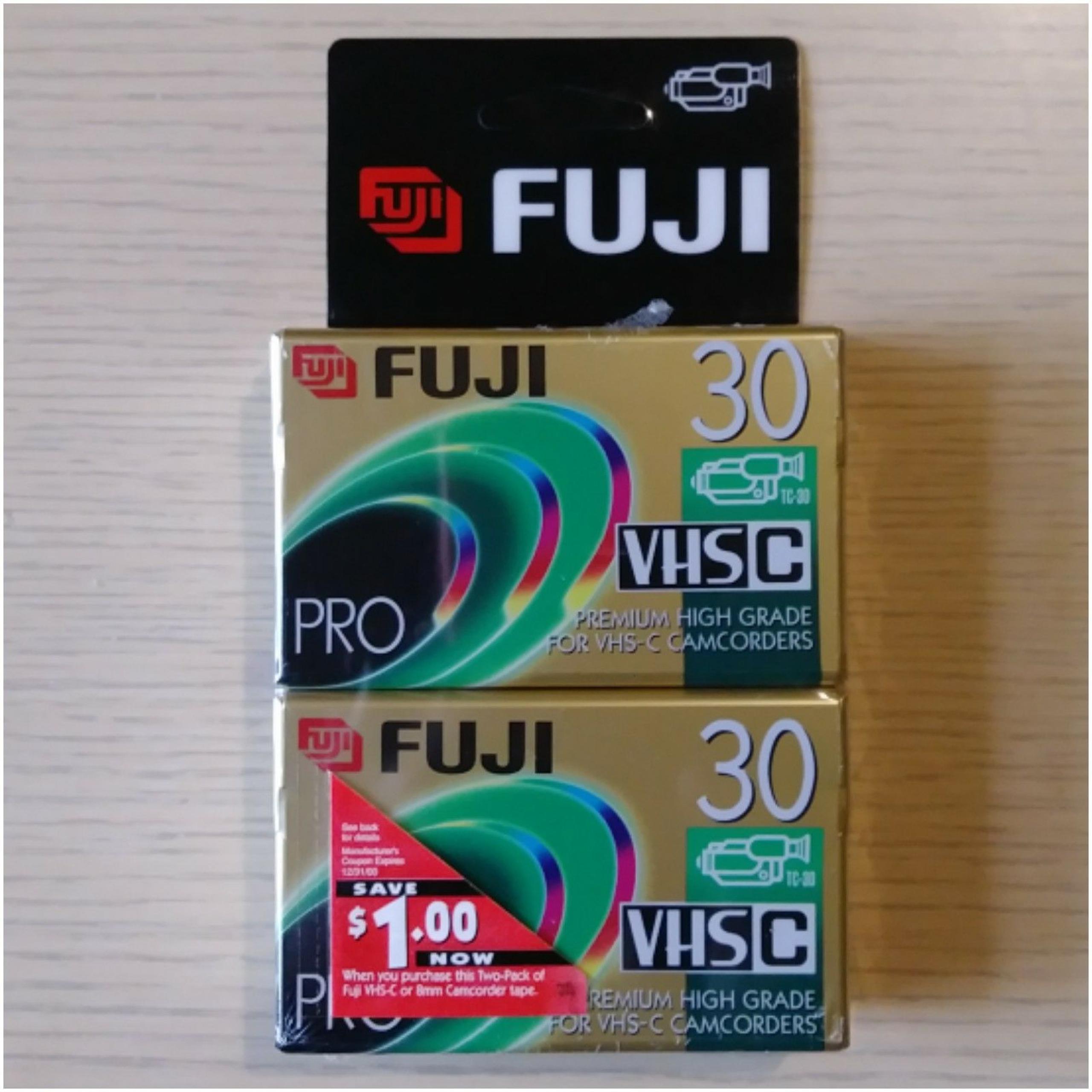 2 Pack Fujifilm Pro VHS-C TC-30