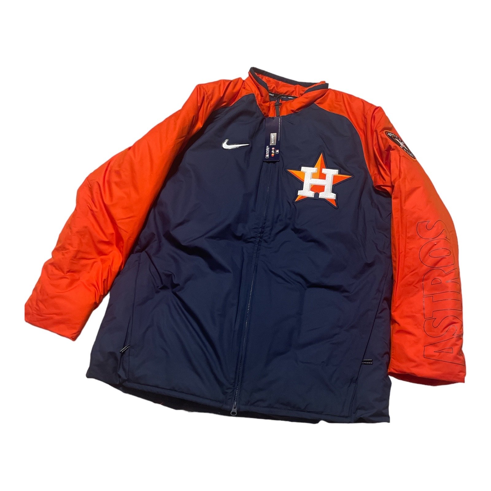 Nike Houston Astros Navy Authentic Collection Dugout Full Zip Jacket Size Small