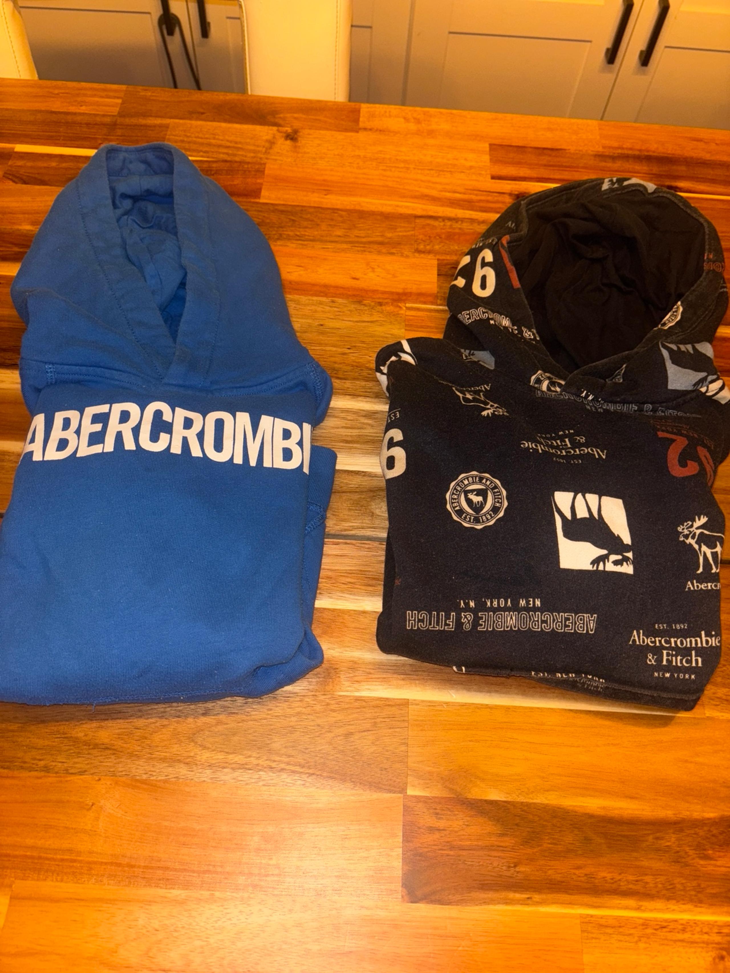 Abercrombie Kids 7/8 Bundle of 2 Hooded Sweatshirts-Please Read Description