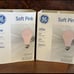 GE Specialty Soft Light 60 Watt PINK Light Bulbs ~ 2Packs/4 Bulbs ~ Discontinued