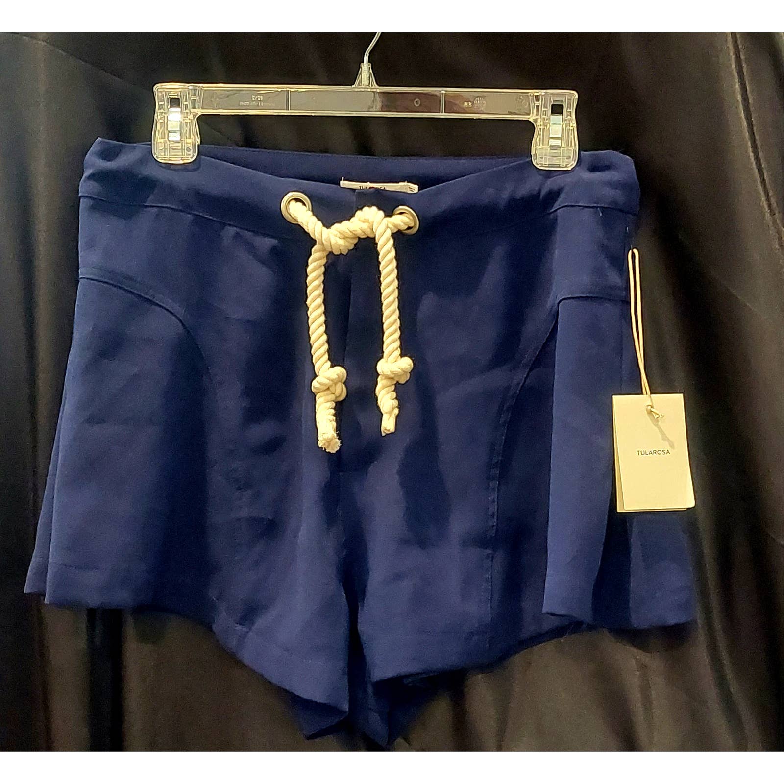 Navy Blue TULAROSA Short/Skort Nautical Rope Belt, Size Large, NWT, Cruise wear