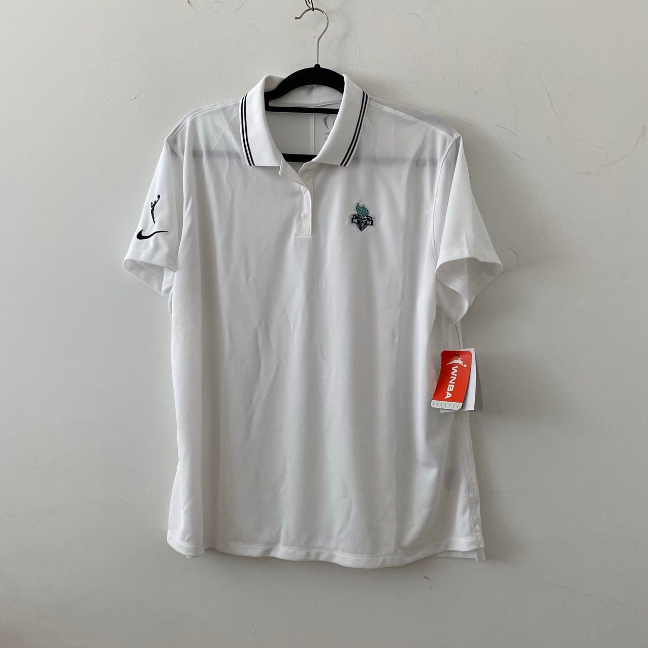 Nike Women’s WNBA New York Liberty Polo Shirt White Size XXL