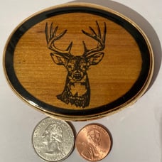 Vintage Belt Buckle, Von West, Deer, Ft Collins, Co, Heavy Duty, Fashion, Belts
