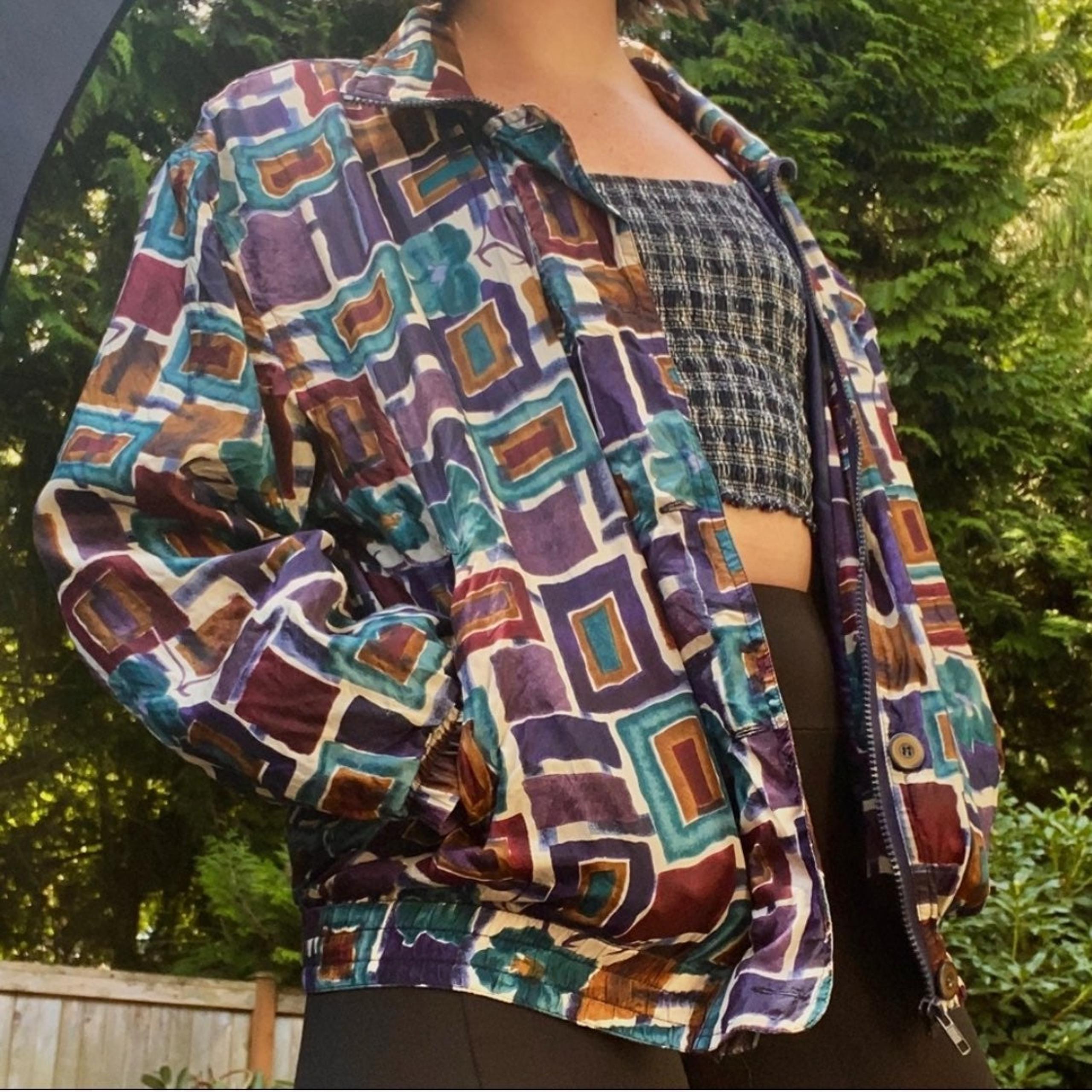 VINTAGE Stunt Sports Silk Windbreaker