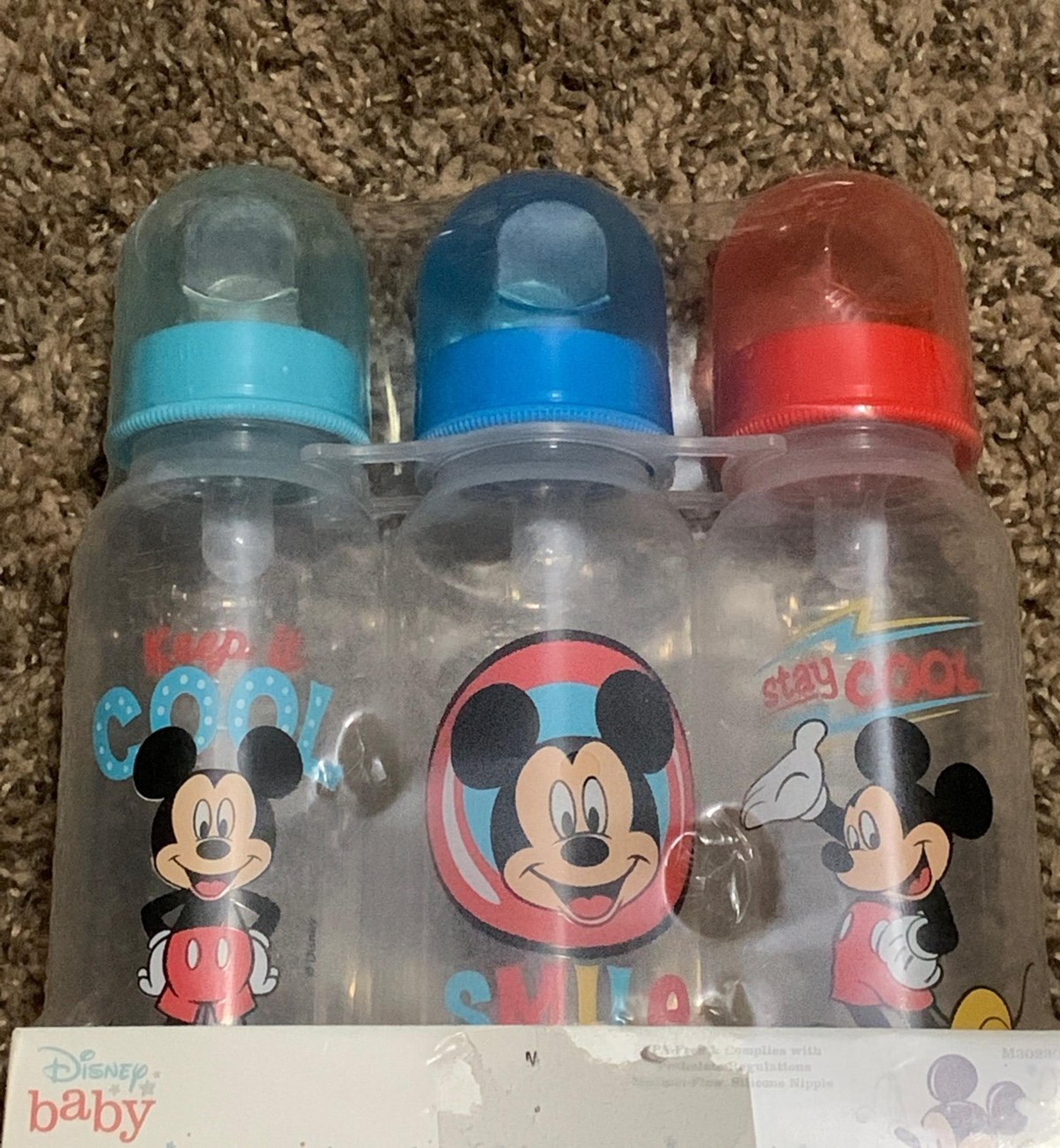 Disney Baby- Mickey Mouse 3 pack 9oz. baby bottles *