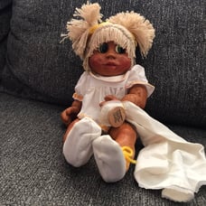 1994 Naber wooden doll blonde Elizabeth