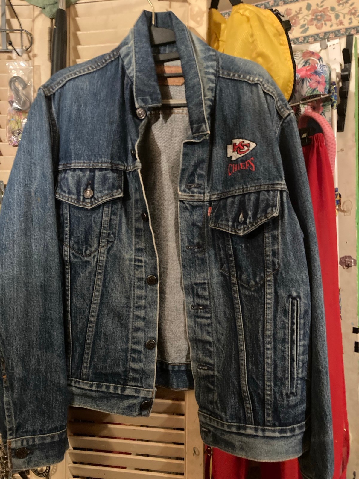 Chiefs Levi Strauss Denim Jean Jacket Unisex? Size 42 or L