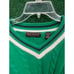 Preppy Y2K Green & White John Ashford V Neck Sweater Sz Large Knit Unisex