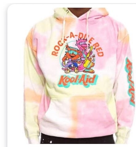 Kool Aid Rock-a-dile Graphic Hoodie NWT