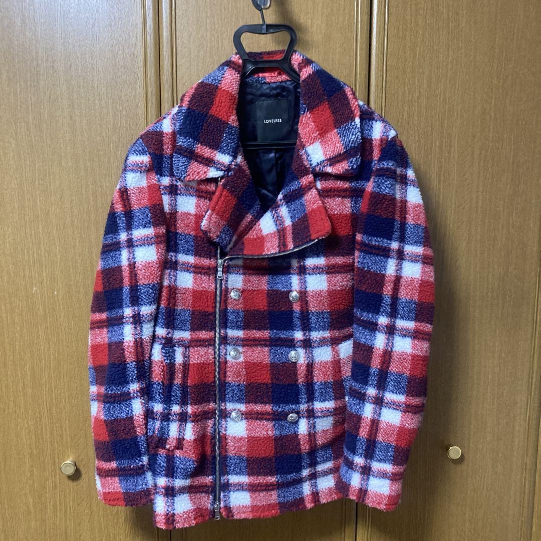 LOVELESS Boa Peacoat Size L