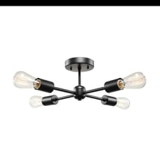 Bellevue 4 Light 17 Wide Semi-Flush Ceiling Fixture