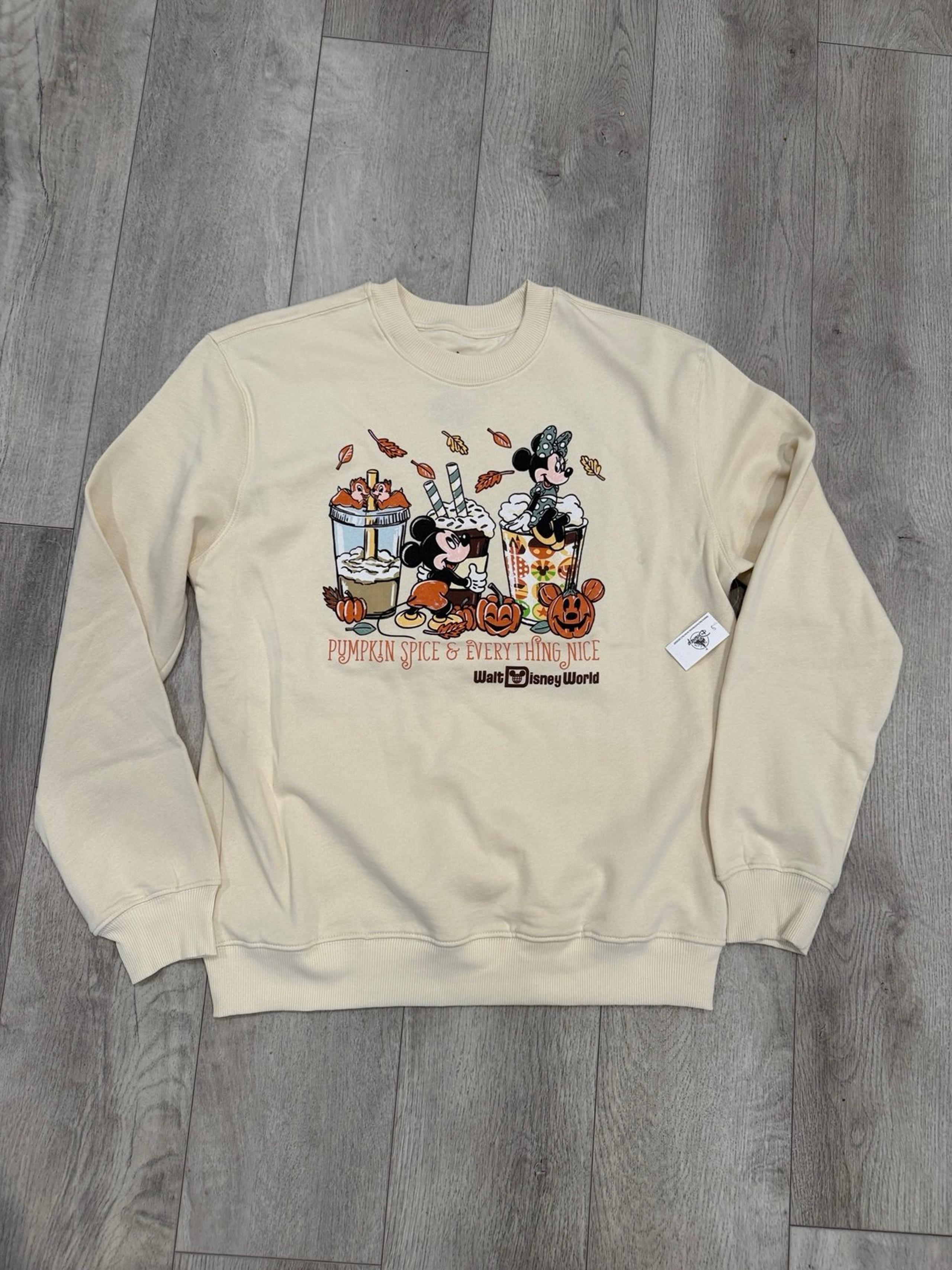 NWT!! Disney World 2025 Halloween Pumpkin Spice & Everything Nice Sweatshirt | L