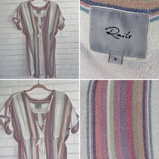 178 Rails Wren Beach Swimsuit Cover Up Dress in Marrakesh Stripe SMALL EUC