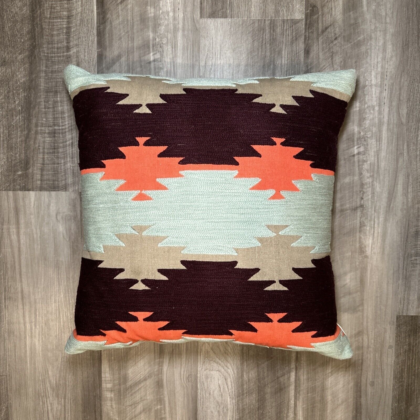 Suki Cheema Throw Pillow with Down Feather Insert - 18x18