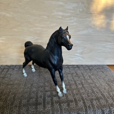 Vintage Breyer horse Black with white diamond star