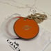 Coach leather mirror Bag Charm Keychain