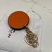 Coach leather mirror Bag Charm Keychain