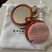 Coach leather mirror Bag Charm Keychain