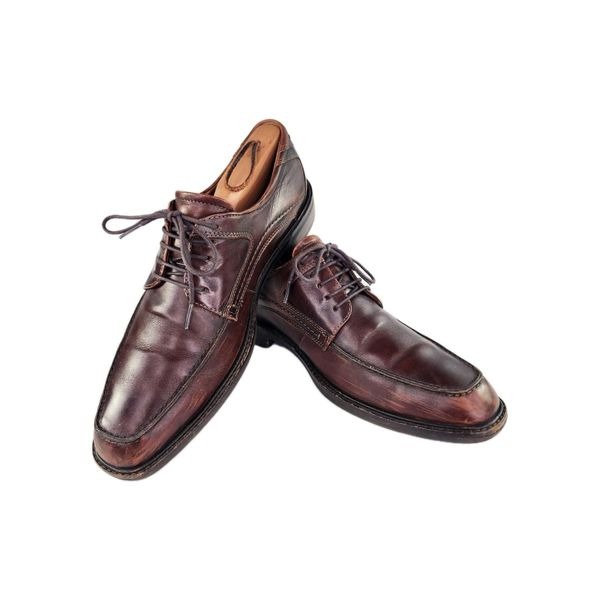 Ecco Men's Oxford Brown Leather Dress Shoes US 10 Comfort Footwear Shoe