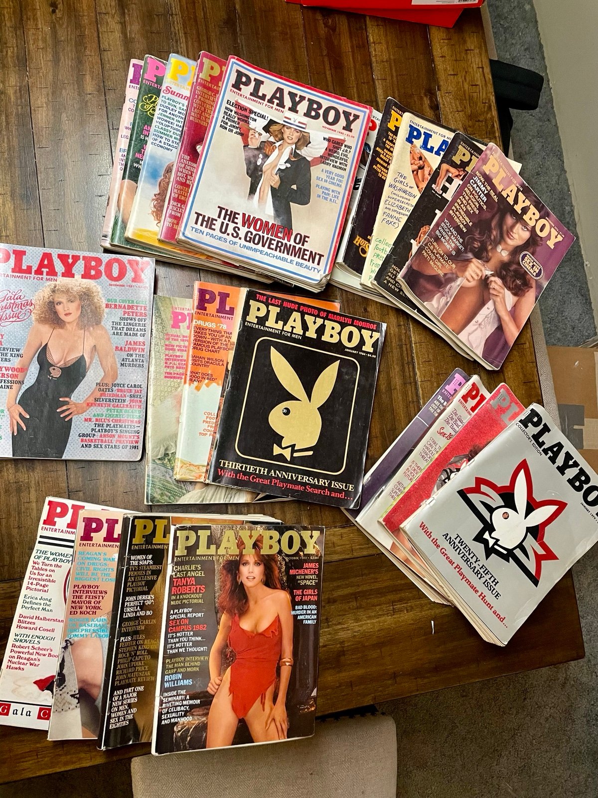 vintage playboy magazines