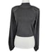 SHEIKE BLACK BLOUSE HIGH NECK, SHEER LONG SLEEVE SIZE MEDIUM