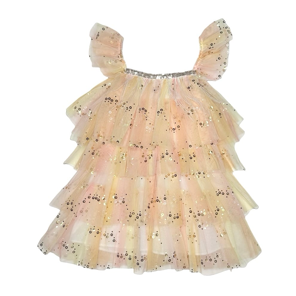 Petite Hailey Tulle Layered Dress