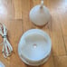 Serene House Supernova White 125 Ceramic Ultrasonic Aroma Diffuser w/ Wood Base