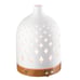 Serene House Supernova White 125 Ceramic Ultrasonic Aroma Diffuser w/ Wood Base