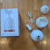 Serene House Supernova White 125 Ceramic Ultrasonic Aroma Diffuser w/ Wood Base