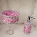 Pink and Silver, 6-Piece Vanity Set Makeup Organizer Storage