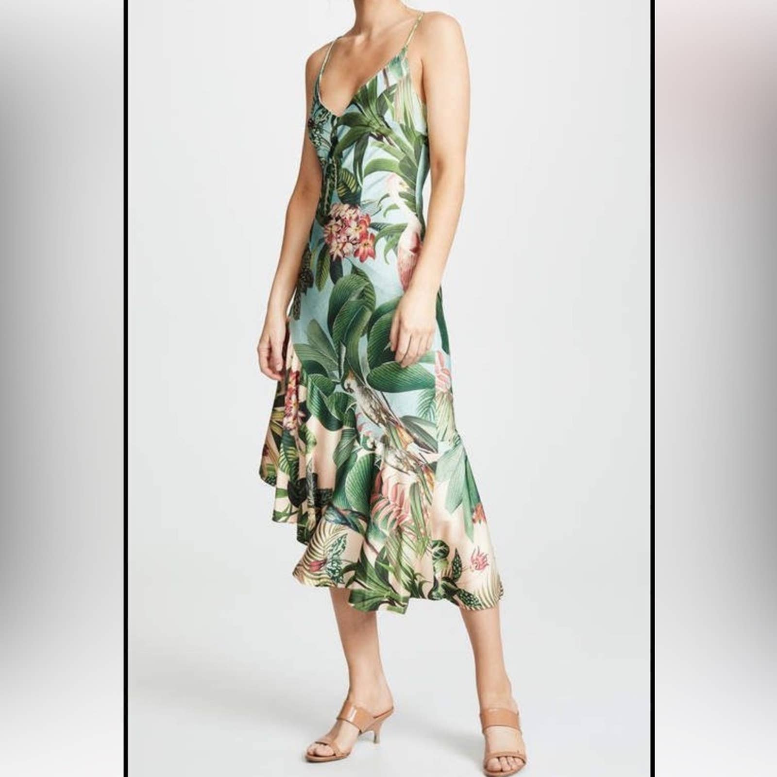 New PatBO Paradise Midi Slip Dress sz 4