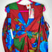 NWT Anthropologie Farm Rio Long Sleeve Floral V Neck Cut Out Midi Dress XXS