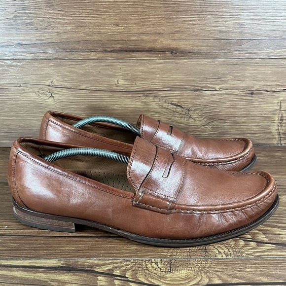 Cole Haan Aiden Brown Leather Penny Loafers Men’s Size 13 Dress Shoes Slip-On