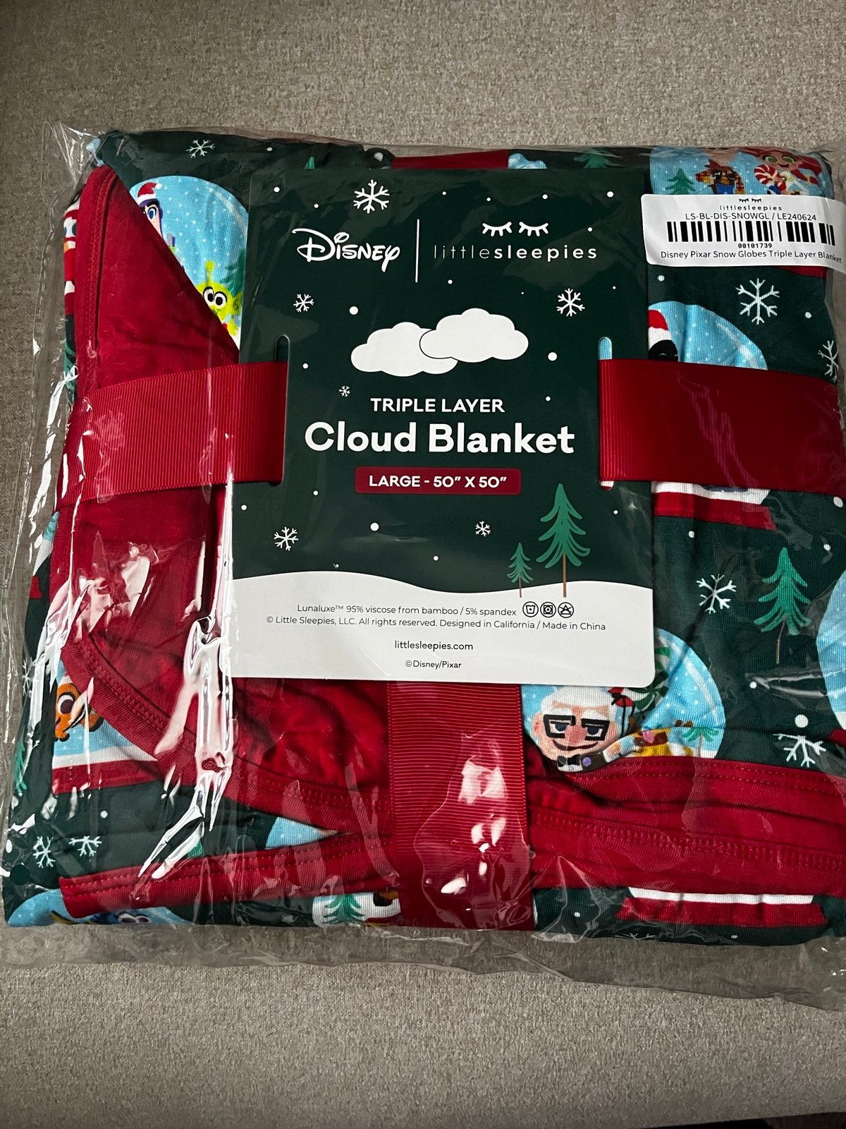 Little Sleepies Cloud Blanket Pixar Snow Globe