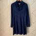 Tehama Nancy Kaley Golf Hiking Tennis Active Dress 1/4 Zip Navy Blue Paisley S