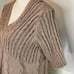 Pure Handknit Beige Sweater Size: M/ L