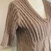 Pure Handknit Beige Sweater Size: M/ L