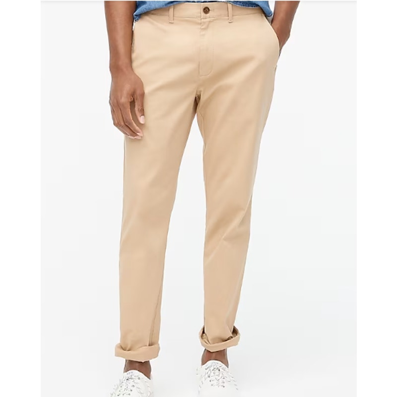 NWT J. Crew Factory Men's Athletic Slim-Fit Chino Pant British Khaki Size 34x32