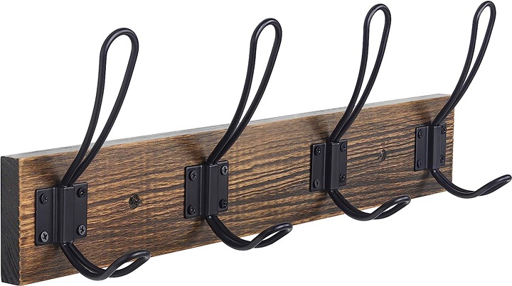 Solid Pine Wood Towel Rack